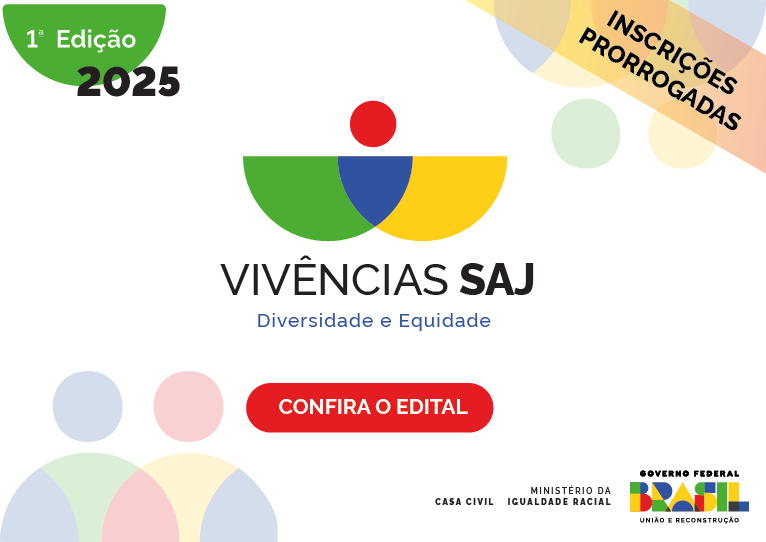 Vivências SAJ - 1ª Edição - banner prorrogação