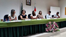 Abertura da oficina foi feita pela representante da Caisan Nacional, Priscila Bocchi, que falou sobre “O papel da Caisan e do Consea na implantação do Sisan e na elaboração dos Planos de SAN”. Imagem: Conseam/AM
