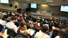 Pesquisadores debatem sobre importância do monitoramento e avaliação das políticas em segurança alimentar e nutricional. Imagem: Marcelo Torres/Consea