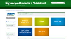 Várias ferramentas importantes para monitor segurança alimentar estão agora incluídas no portal da Caisan. Imagem: MDSA