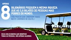 Oxfam atua em 94 países e lança campanha global para que sejam adotadas políticas voltadas aos 99% “não ricos” da população. ONG convida cidadãos de todo o mundo a assinarem petição eletrônica, endereçada aos governos nacionais. Imagem: Reprodução Oxfam