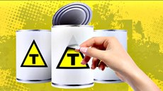 Proposta isentaria fabricantes de informar presença de componentes transgênicos no alimento, quando ela for inferior a 1% da composição total do produto. Lei atual obriga rotulagem independentemente da quantidade de Organismos Geneticamente Modificados ( OGMs), com a utilização do símbolo T . Imagem: Idec