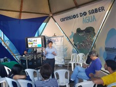 Resultados e perspectivas foram apresentados na tenda Caminho da Água. Imagem: Rafael Zart/MDS