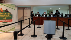 Estrutura já está toda montada para receber os participantes da 5ª Conferência + 2 no Hotel Nacional, em Brasília. Imagem: Ivana Diniz/Consea