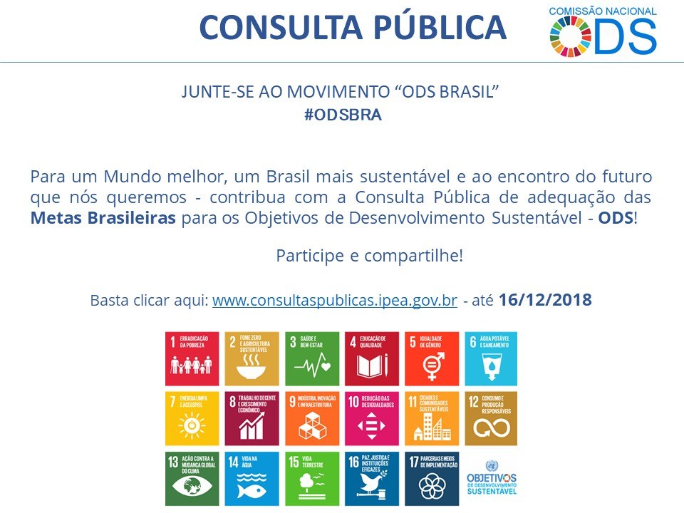 Consulta pública.jpg — Objetivos de Desenvolvimento Sustentável ODS
