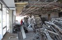 Retirada de estrutura de ventilação