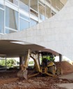 Retirada do piso externo
