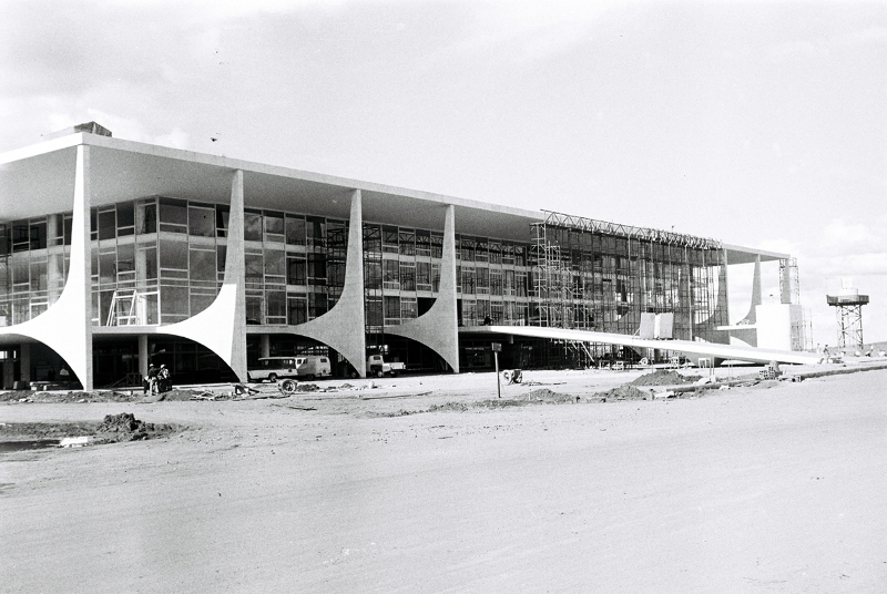 Vista da frente do Palácio, 1960