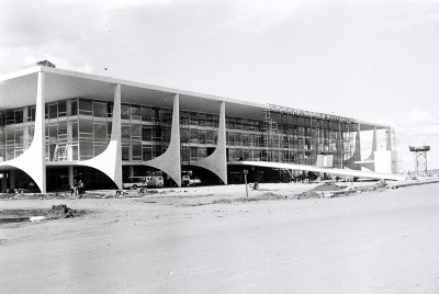 Vista da frente do Palácio, 1960